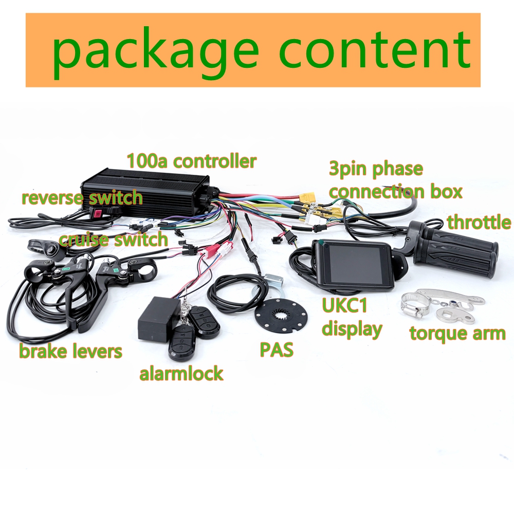 Kit de Conversão para Biciclet - 72V 100A Sabvoton Controller avaliação e preço